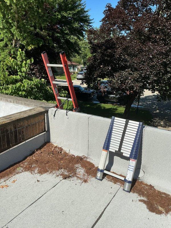Completed preventive maintenance agreement service on one condenser unit and two rooftop units. Accessed equipment using 40-foot extension ladder, performed cooling system inspections including electrical component checks, verified capacitor connections and integrity, and documented equipment conditions with photographic records per agreement requirements.
