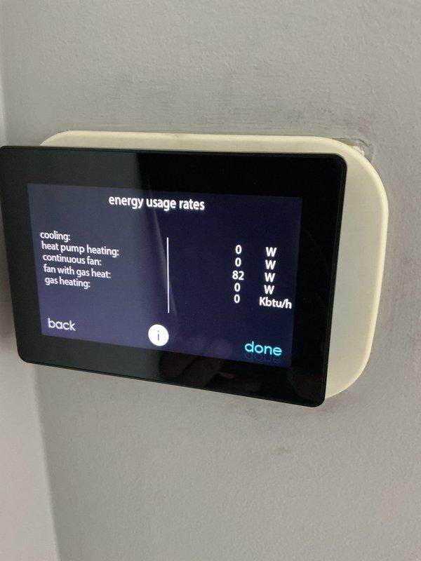 Completed cooling check on air conditioning system. Installed 20x25x1 air filter. No leaks identified during inspection. System cleaned and tested. Verified thermostat operation and energy monitoring functions displaying properly. All mechanical and electrical components operating within normal parameters.