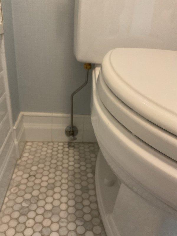 Completed comprehensive plumbing repairs including installation of stainless steel braided laundry hoses, replacement of toilet fill valve and supply line, installation of premium thermostatic shower valve, replacement of single faucet cartridge, and water service shutoff at meter/buffalo box. All fixtures tested and verified operational upon completion.