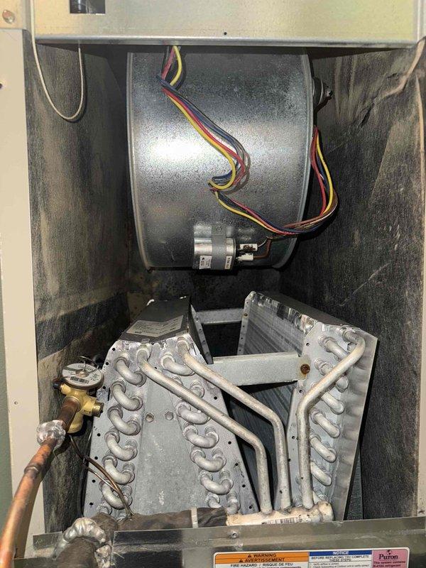 Completed cooling check on three air conditioning systems as part of seasonal maintenance agreement. Performed comprehensive inspection of indoor air handler components including blower assembly, evaporator coil, and refrigerant lines. All systems operational with temperature readings within normal parameters.