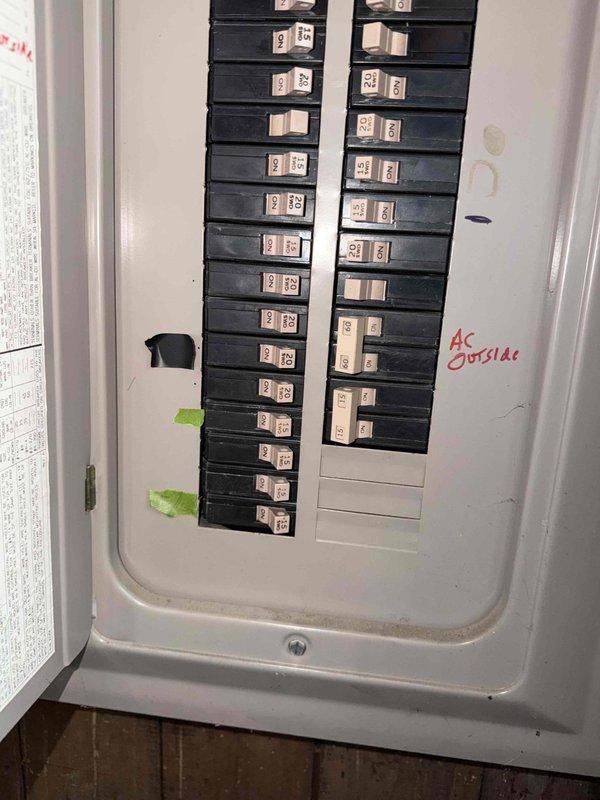 Installed surge protector at electrical panel to protect HVAC equipment from voltage spikes and power surges. Replaced existing electrical whip with new flexible conduit and wiring connecting outdoor AC unit to disconnect box, ensuring proper gauge wire and secure connections per manufacturer specifications and local electrical code requirements.