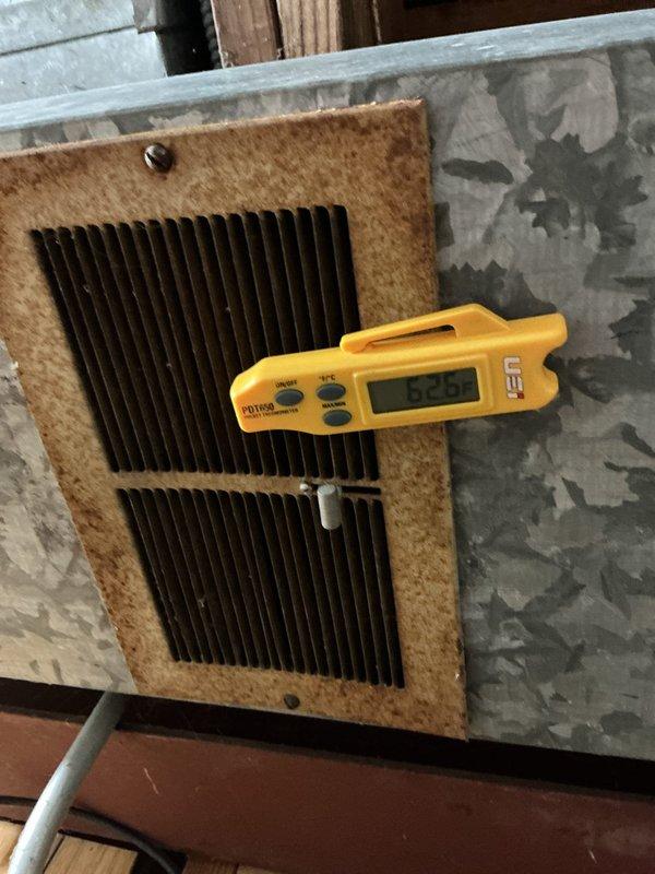 Completed preventive maintenance on a 10-year-old air conditioning unit. Performed system diagnostics using calibrated testing equipment, including temperature and airflow measurements at supply registers to verify proper system operation and distribution. All measurements were within acceptable parameters, confirming the unit is functioning correctly under the maintenance agreement.