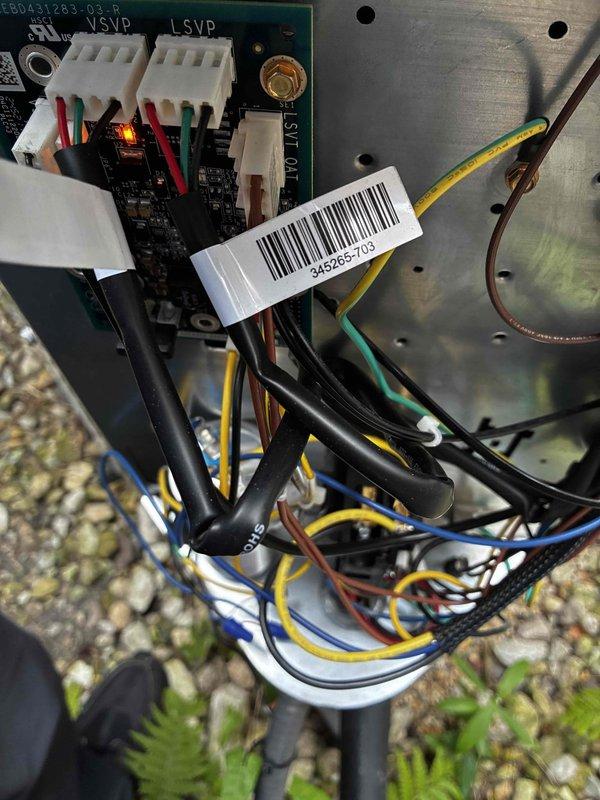 Completed HVAC maintenance agreement service call with arrival notification thirty minutes prior due to sleeping toddler in home. Performed comprehensive system inspection revealing significant condensate drainage issues with standing water in mechanical room and visible algae growth in drain pan. Documented internal equipment conditions including circuit board connections, wiring harness integrity, and condensate management components. System components photographed for maintenance records showing water intrusion requiring immediate attention to prevent further damage and maintain proper system operation.