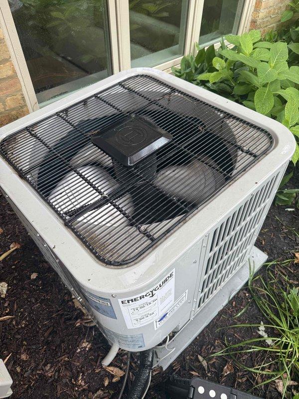 Completed comprehensive cooling system maintenance agreement service on residential Energy Wise air conditioning unit. Performed standard inspection protocol including visual examination of condenser unit exterior condition, verified proper installation on pad, checked refrigerant lines and electrical connections, and confirmed operational status of all components. Filter size 20x25x4 was noted as not included in service agreement and customer will need to supply separately for replacement.