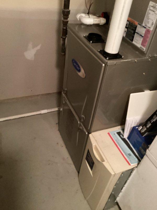 Responded to service call for continuous fan operation when system was set to off position. Diagnosed thermostat malfunction causing fan to run independently of system calls. Corrected thermostat wiring and verified proper fan cycling with system operation. System now operating normally with fan responding correctly to thermostat commands.