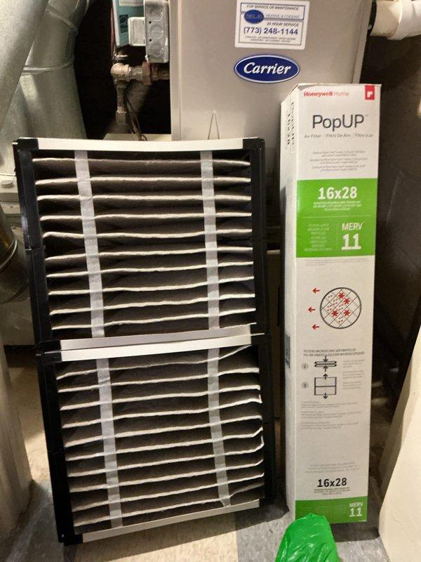 Completed general service maintenance on three air conditioning units and one fan coil unit. Performed system inspections, replaced air filters including installation of new MERV 11 rated filter, and verified proper operation of control boards and electrical connections on all equipment.