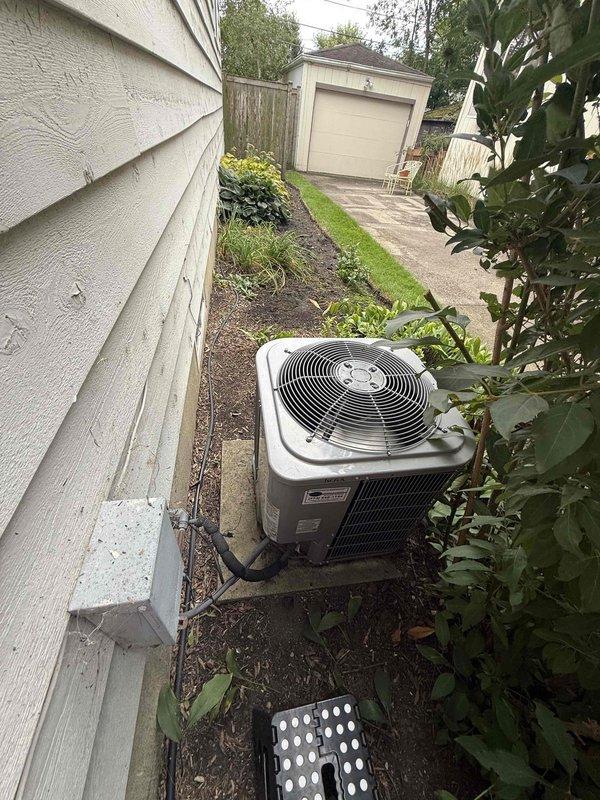 Responded to no cooling complaint on residential split system air conditioning unit. Upon arrival, confirmed system was running but delivering warm air to conditioned space. Performed visual inspection of outdoor condensing unit and verified compressor was not operating while condenser fan motor was running normally.

Conducted electrical diagnostics at contactor assembly to determine root cause of compressor failure. Using digital multimeter, measured voltage at contactor terminals and confirmed proper line voltage present at unit. Testing revealed contactor was not energizing to close contacts and supply power to compressor. Verified 24-volt control circuit was functioning correctly, indicating failed contactor was preventing compressor from receiving power.

Replaced defective contactor with new component rated for system specifications. Verified all electrical connections were secure and properly terminated. Cycled system through complete operation and confirmed compressor engaged 