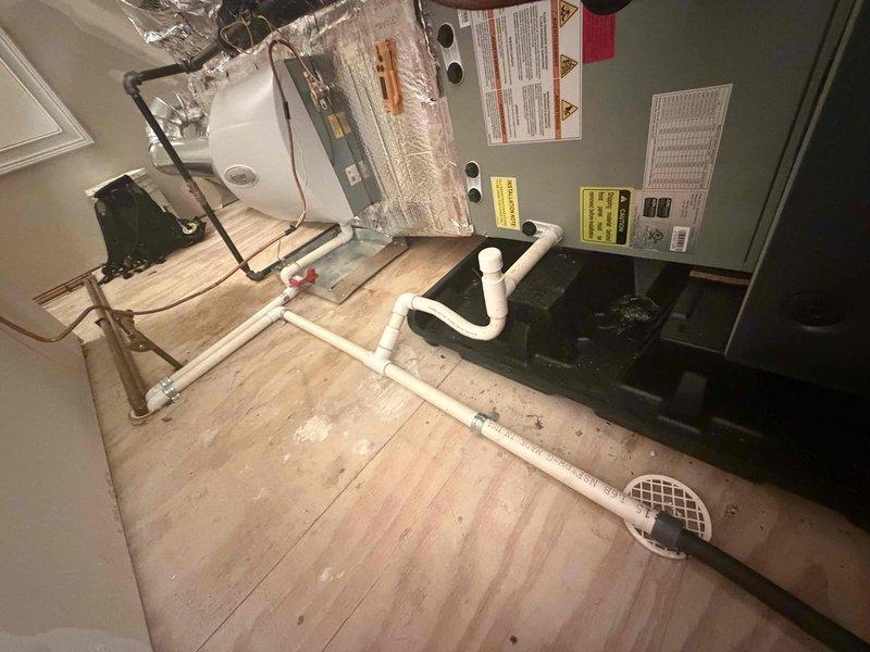 Completed preventative maintenance agreement service on two air conditioning systems. Performed comprehensive inspection of attic-mounted HVAC unit, verifying proper operation of all components, connections, and ductwork integrity. Documented system temperature readings at 57.38°F and confirmed reflective insulation and PVC condensate drainage are functioning correctly. Customer requires 20x25x4 filters which were not included in this service visit.