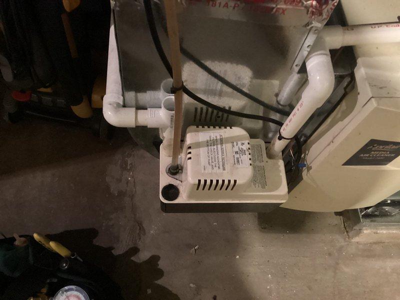 Completed comprehensive air conditioning maintenance agreement service, performing full system inspection and diagnostics. Inspected condensate pump system in mechanical room, verified proper operation and drainage functionality. All equipment found operating within normal parameters, good standing confirmed per maintenance agreement terms.