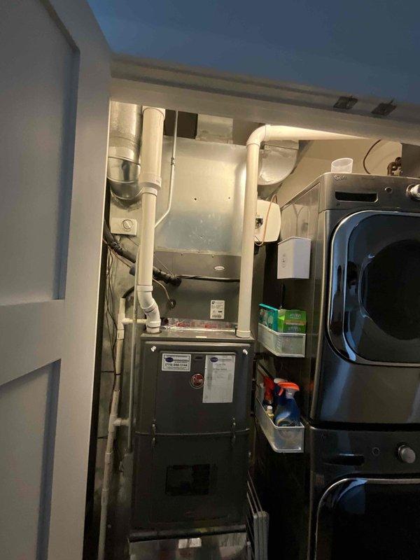 Provided estimate for HVAC system replacement on 11-year-old dual air conditioning unit installation located on rooftop with easy access. Evaluated existing two-condenser setup with indoor furnace equipment and discussed replacement options versus costly repair alternatives for aging system.