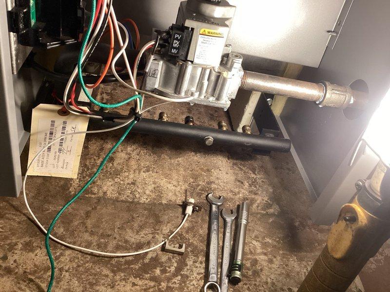Completed comprehensive maintenance inspection on two boiler units as part of scheduled maintenance agreement. Performed thorough visual inspection of gas valve assemblies, electrical connections, and internal components. Documented heavy dust and debris accumulation throughout equipment compartments, indicating need for future cleaning during next service interval. Verified proper wiring connections on capacitors and gas valve controls, checked all safety labels for visibility, and confirmed operational readiness of both units. All components found to be functioning within normal parameters at time of inspection.