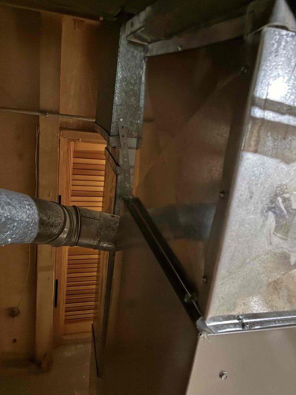 Completed full HVAC system replacement including furnace, condenser unit, evaporator coil, and thermostat upgrade to new Ecobee smart thermostat. Installed new electrical disconnect with whip, condensate pump with wet switches for proper drainage management, and whole-home surge protector for equipment protection. Removed existing non-functional humidifier from system, confirmed all ductwork connections, and verified proper refrigerant charge and airflow throughout the system. All equipment tested and operating within manufacturer specifications upon completion.