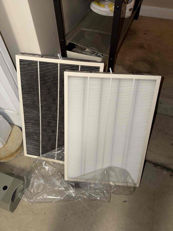 Completed replacement of REME HALO air purification bulb, system capacitor, and 16x25 Infinity air filter. Accessed property through neighbor coordination as specified. All components were successfully installed and system operation verified. Unit tested and confirmed proper function following repairs.