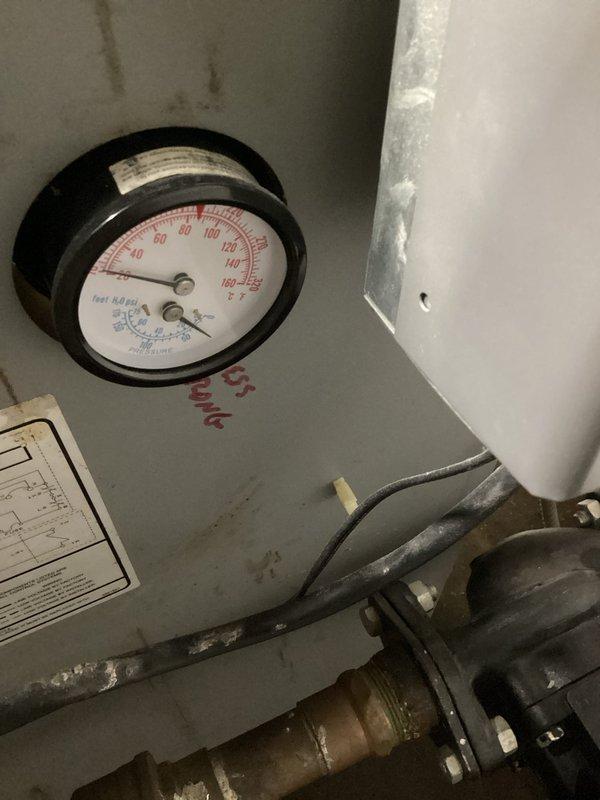 Completed annual maintenance agreement renewal on single boiler heating system. Performed comprehensive inspection of boiler unit, pressure gauge readings, piping connections, and associated components to ensure proper operation and system integrity. Collected payment for agreement renewal and documented equipment condition with photographs.