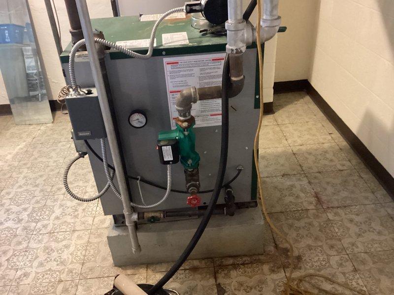 Completed comprehensive maintenance inspection on residential boiler system under service agreement. Verified operational status of all system components including circulator pump, pressure gauge readings, pressure relief valve, and supply/return piping connections. Inspected boiler controls, safety devices, and venting system for proper function. Documented system pressure levels within normal operating range and confirmed all mechanical connections secure with no visible leaks. All components found to be operating within manufacturer specifications at time of inspection.
