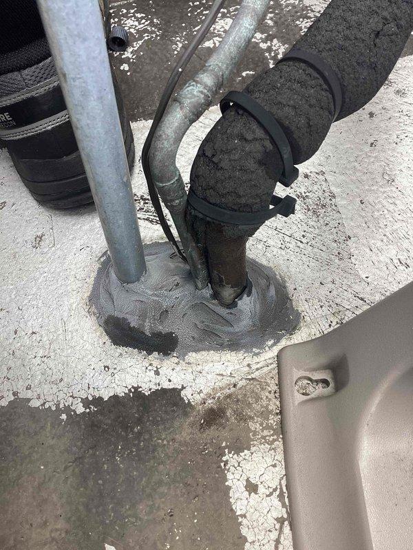 Responded to no cooling call where customer reported weekend water leak. Upon inspection, found evaporator coil drain line issue causing water overflow in mechanical room. Cleared condensate drain blockage, verified proper drainage, and tested system operation to confirm cooling restored and no further leakage occurring.