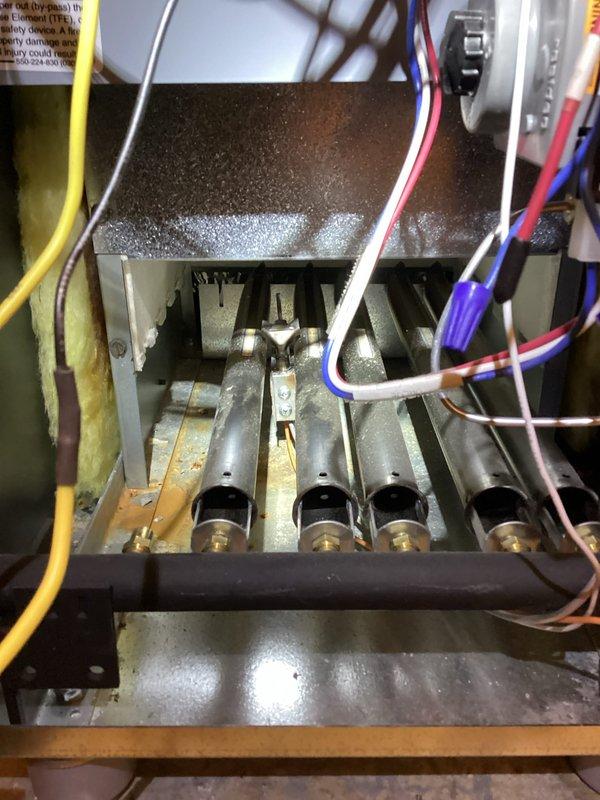 Performed comprehensive gas startup and inspection on newly installed 2025 model boiler system. Verified proper operation of all four burner assemblies, confirmed ignition sequence, and tested safety controls including flame sensors and limit switches. Inspected hydronic heating system components including circulator pump, expansion tank, zone valves, and pressure relief valve for proper installation and function. System brought online successfully with all parameters within manufacturer specifications.