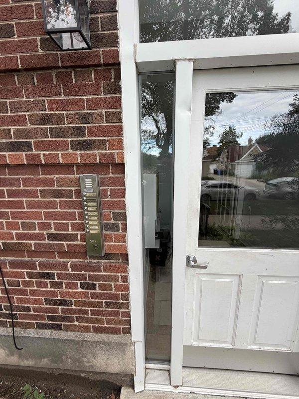 Responded to service call for AC short cycling issue. Upon arrival, performed system diagnostics and measured return air temperature at 86.9°F using digital thermometer at ceiling grille. Identified short cycling condition and completed troubleshooting procedures to resolve cooling system malfunction.