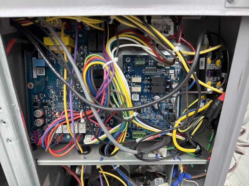 Performed comprehensive maintenance on furnace, boiler, humidifier, and rooftop unit per agreement specifications. Inspected HVAC control panel and electrical components, verifying all circuit boards, wiring connections, and control modules were functioning properly. Replaced air filters with new 16x25x1, 20x24x1, and #35 filters as specified. All systems tested and operating within normal parameters upon completion.