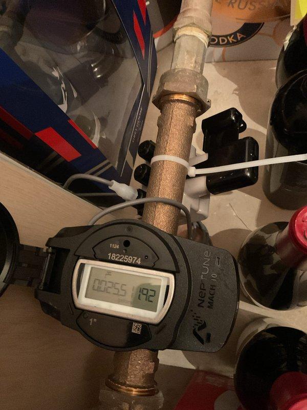 Responded to water leak detection alert from Water Smart monitoring system. Performed comprehensive plumbing inspection and documented the Neptune MACH 10 digital flow meter installation on the main water line. Inspected meter functionality, verified proper mounting and connections on copper piping, and assessed the overall condition of the plumbing infrastructure for potential leak sources.
