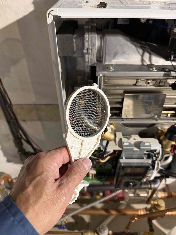 Performed comprehensive maintenance on boiler and water heater systems, including combustion analysis and safety inspections. Replaced air filters with 16x20x1 and 16x25x1 units. Inspected recently installed mini split system, checking refrigerant levels, electrical connections, and overall operation. Cleaned mesh filter screen from equipment and verified proper airflow. Confirmed thermostat operation and system controls functioning within normal parameters. All equipment operating safely and efficiently upon completion.