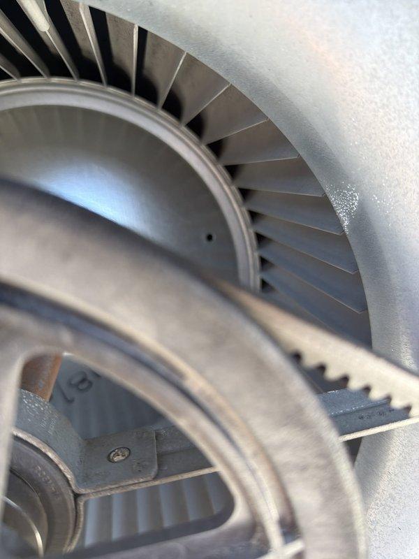 Performed commercial preventive maintenance agreement service on two rooftop HVAC units. Conducted comprehensive inspection of both RTUs, including examination of blower motor assemblies, centrifugal blower wheels, and internal components. All equipment access panels were opened for thorough inspection, systems tested for proper operation, and units left in good working condition.