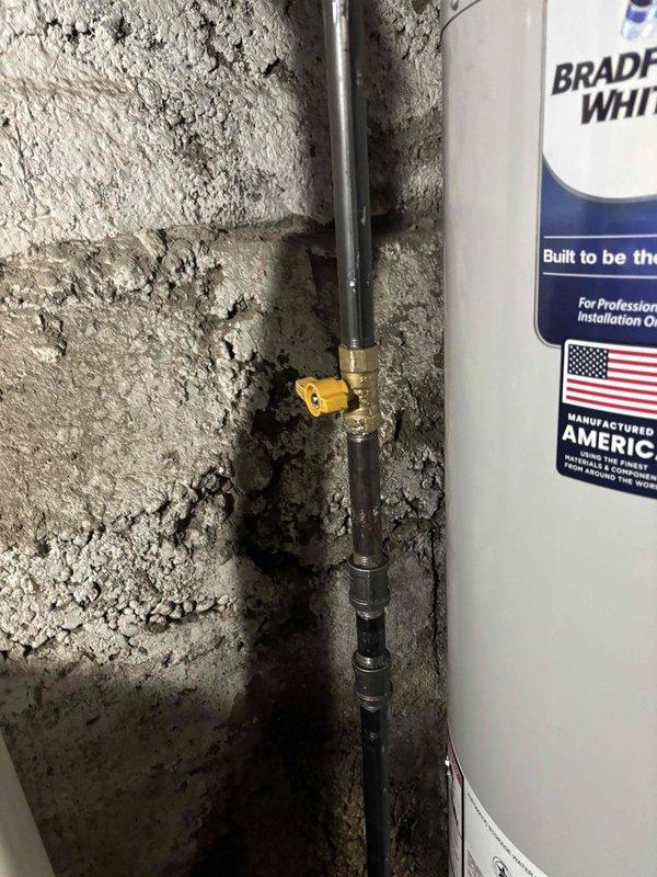 Completed a full commercial HVAC system changeout, replacing the furnace, condensing unit, evaporator coil, and thermostat, and installing a new Bradford White gas water heater. Reconnected the gas supply with shutoff valves, flue venting, and water supply and drain piping, then verified proper operation of all new equipment.
