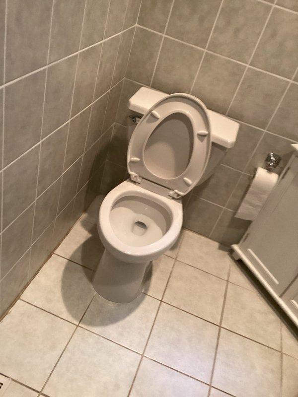 Repaired the toilet flange and cleared the main drain line with a drain rod to restore proper flow. Installed a new two-piece toilet, secured it to the repaired flange with a new wax seal, and tested for proper flushing, stable seating, and leak-free operation.