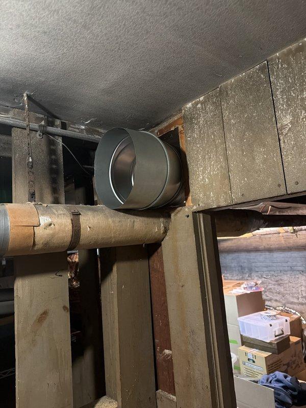 Replaced the existing Unico high-velocity air conditioning system, including the outdoor condenser and indoor air handler with evaporator coil, in the basement utility space. Removed the old equipment, then installed and connected the new unit, including refrigerant line set, electrical supply and control wiring, and the supply duct and flexible conduit connections. Completed system startup and verified proper operation and cooling performance.