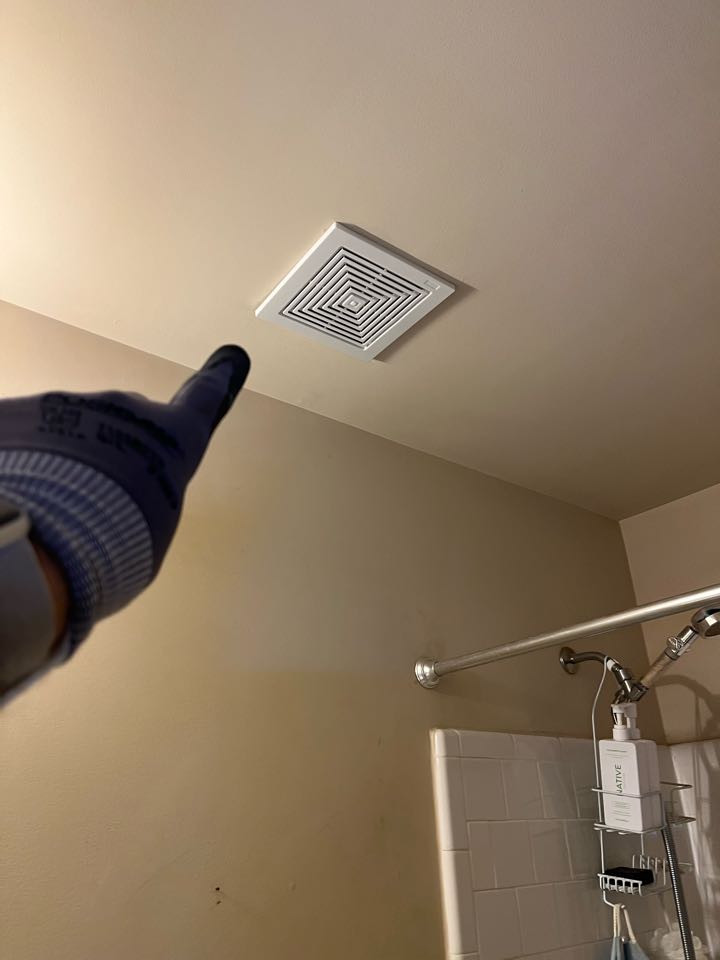 Install bath fans and timer switch 
