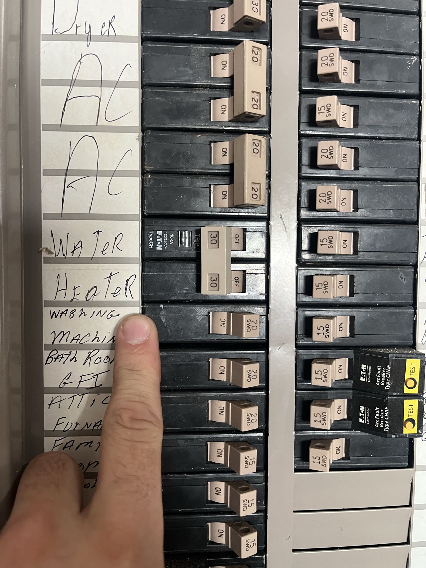 Troubleshoot and replace breaker 