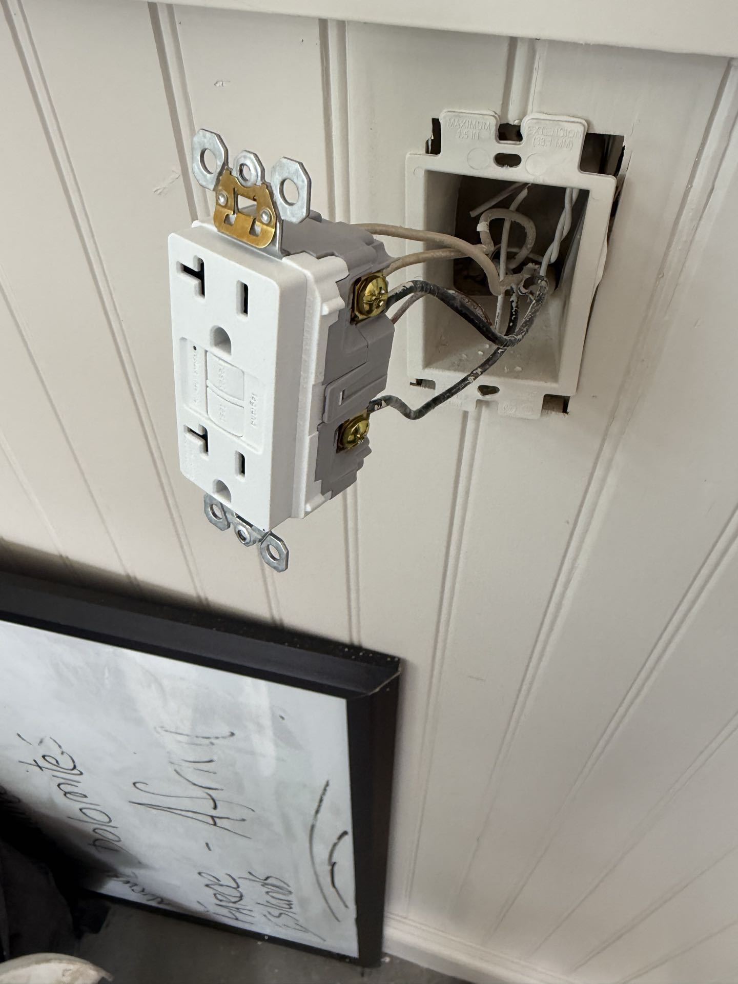 Install surge protection and replace outlets