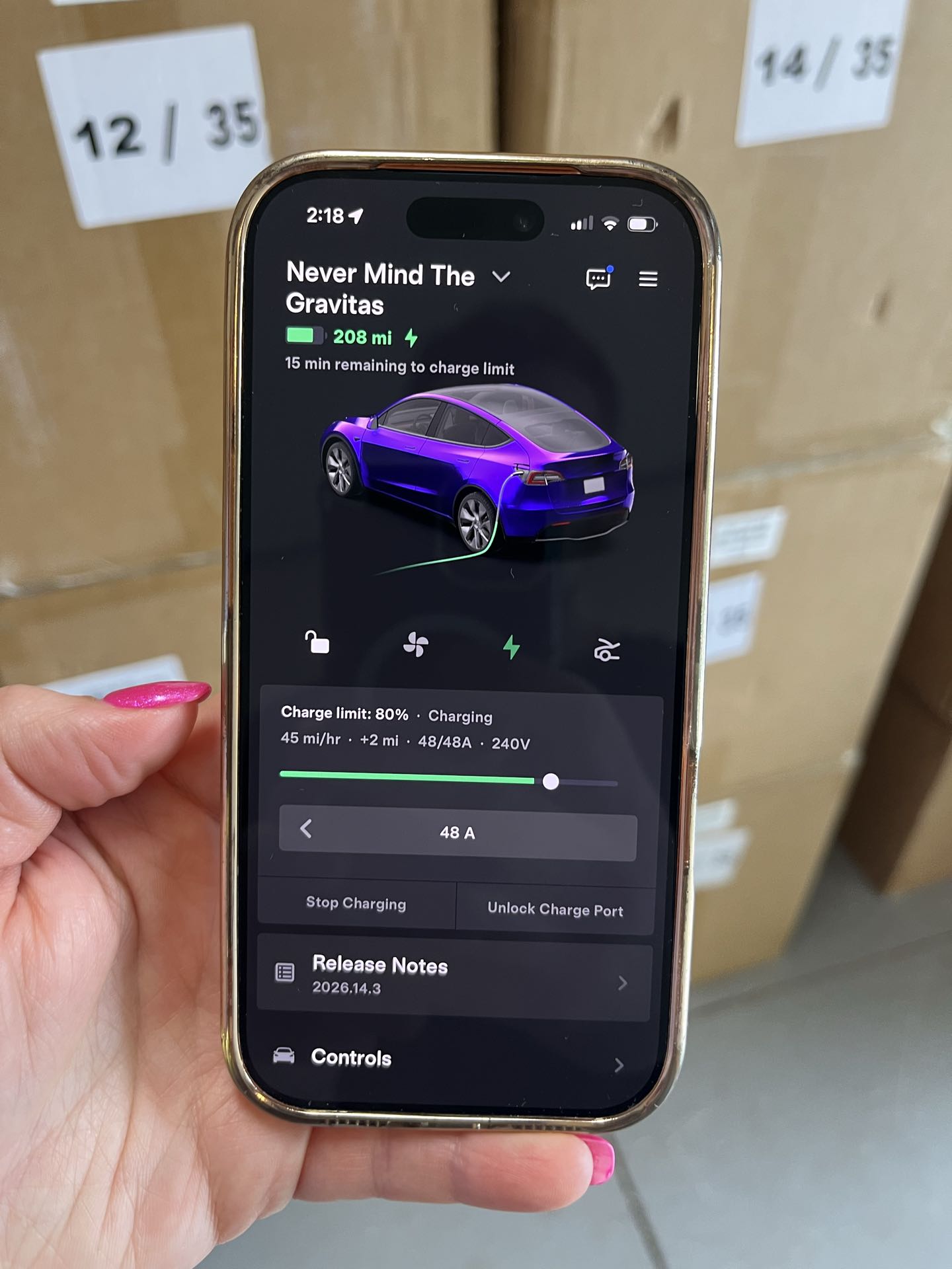 Install Tesla charger 