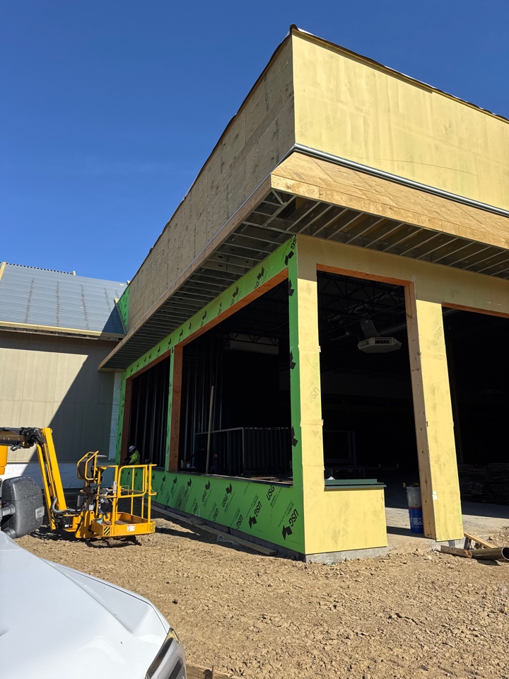 Installing storefront at Bass Pro in Fort Smith
