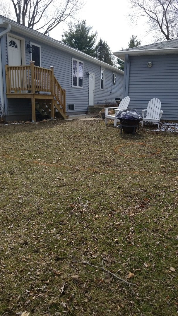 Salem, WI - Client is looking to transform her backyard into an outdoor living space using Rochester Concrete Products Lamont for the pavers and Rochester Concrete Products Lakeland retaining wall block for both the seat wall and the firepit. Can't wait to help this client help enjoy their summer nights in her new outdoor oasis. Salem, WI - Client is looking to transform her backyard into an outdoor living space using Rochester Concrete Products Lamont for the pavers and Rochester Concrete Products Lakeland retaining wall block for both the seat wall and the firepit. Can't wait to help this client help enjoy their summer nights in her new outdoor oasis.