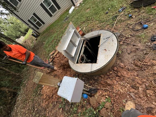 I repaired a sewer line at an apartment complex.