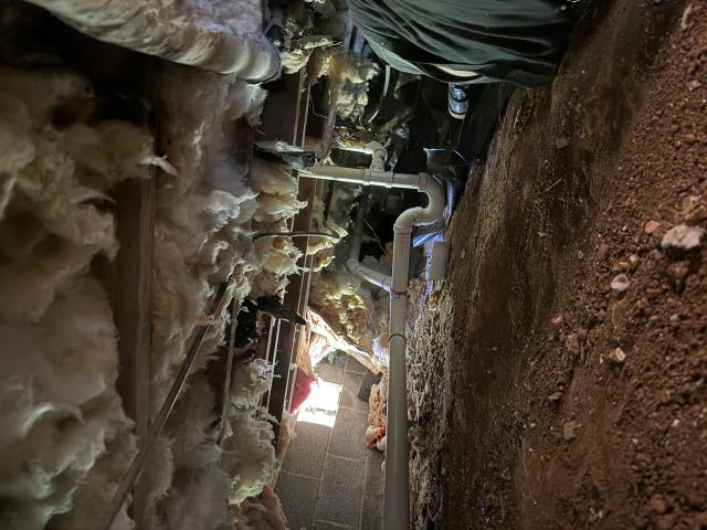 
I repiped all fixtures for every drain and stack throughout the home. This involved removing all cast iron pipes and replacing them with new copper pipes.