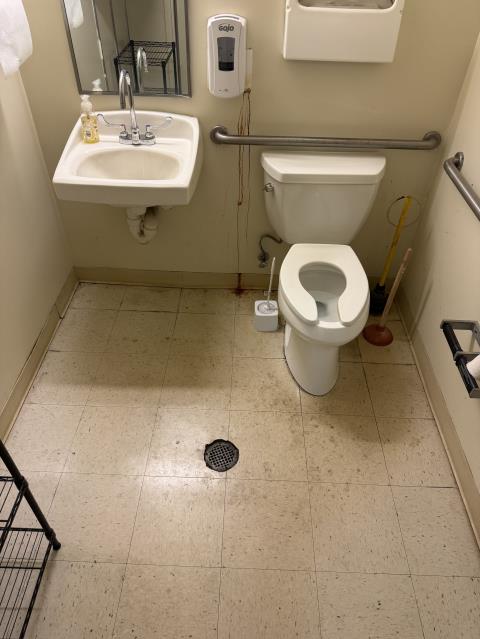 Upon arrival, both bathrooms were inspected and found to have completely backed-up toilets and floor drains, indicating a main sewer line blockage. After locating and accessing the cleanouts, our service technician deployed a drain snake and worked it thoroughly through both access points in an effort to reach and clear the obstruction while also addressing any additional buildup within the system.

The clog was successfully cleared from the men’s bathroom cleanout, restoring proper flow throughout the line. To confirm functionality, both toilets were flushed multiple times, and water was run continuously to ensure full drainage and performance of the system. Once proper operation was verified, both bathrooms were thoroughly cleaned and sanitized, removing all traces of sewage and leaving the area in proper working and sanitary condition.