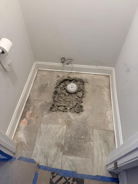 I replaced the old toilet flange with a new one, ensuring a secure fit and proper alignment. The job was completed efficiently, leaving the area clean and ready for use.