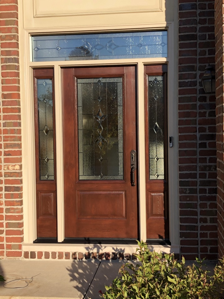 Willow Springs, IL - Provia signet entry door with sidelights and transom Willow Springs, IL - Provia signet entry door with sidelights and transom