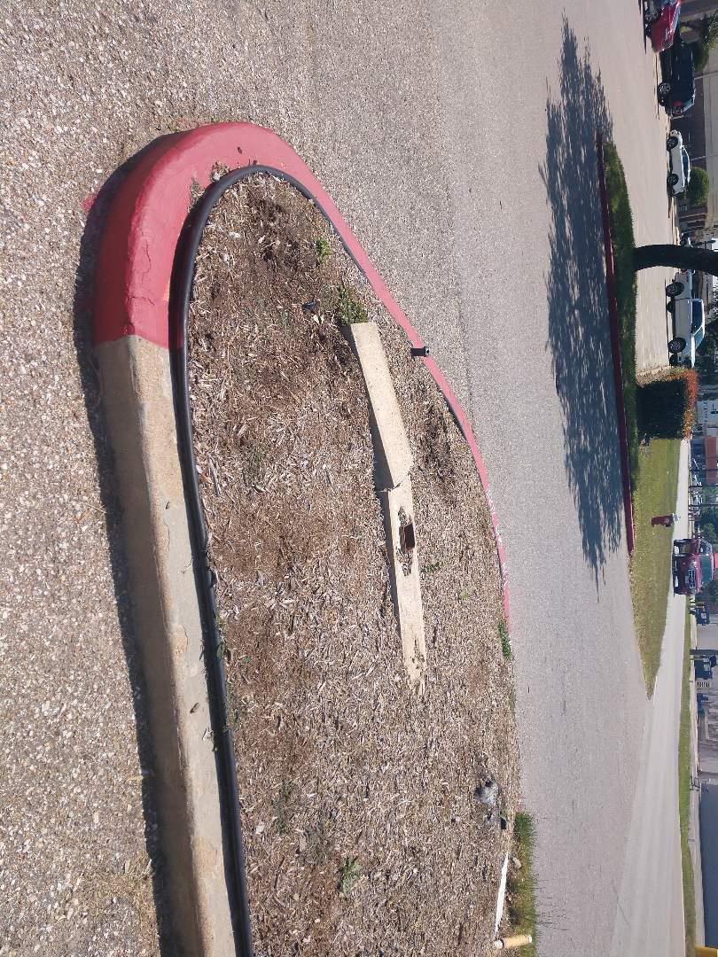 Broken sprinkler heads