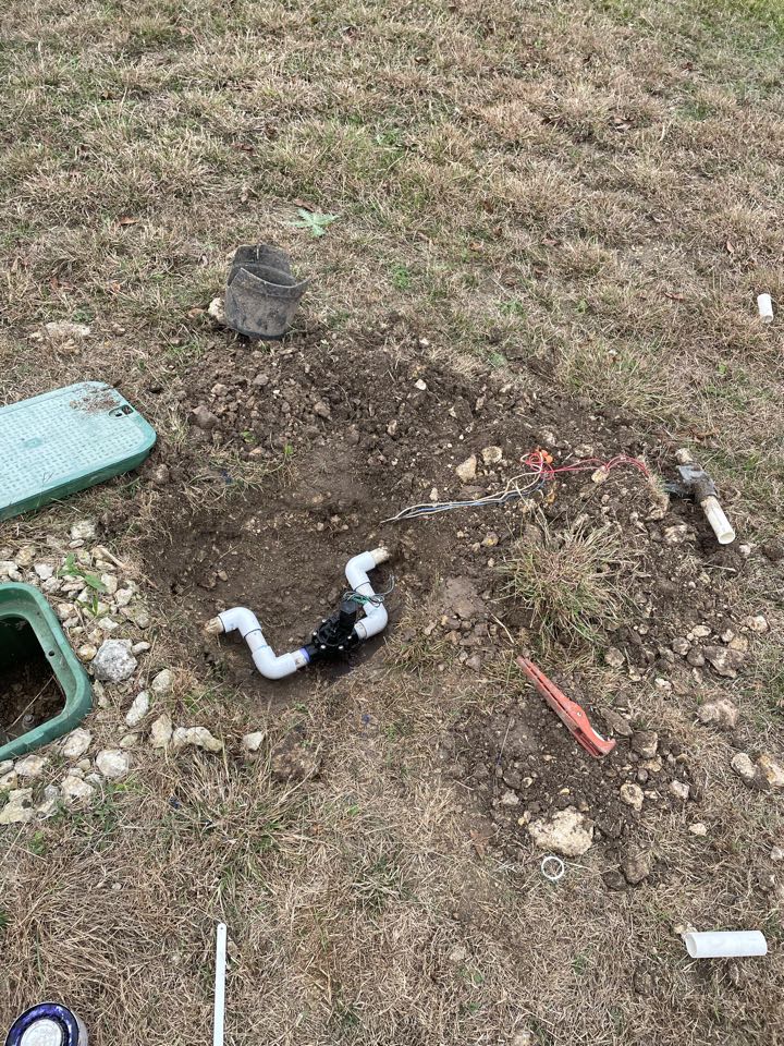 Replacing irrigation valves and system check up