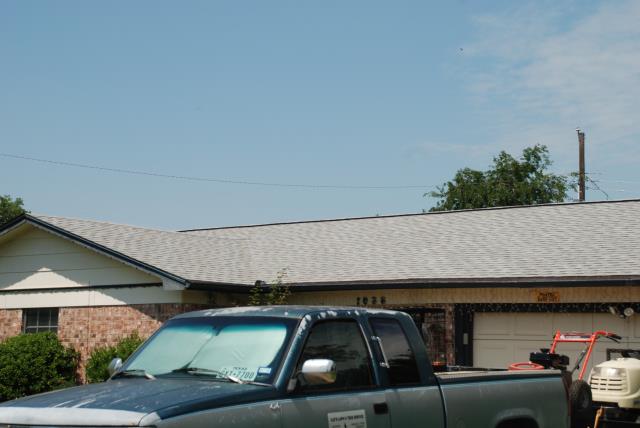 Benbrook, TX - Redone roof due to weather damage. Benbrook, TX - Redone roof due to weather damage.