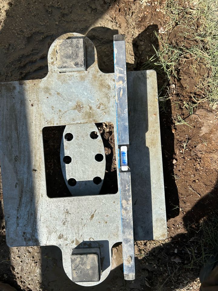 Installing a gate operator. Gotta set the concrete first/ gate motor tomorrow 😎