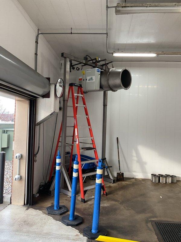 Conducted site assessment for proposed radiant tube heater installation. Evaluated existing mechanical room infrastructure, including copper plumbing connections, ventilation components, and electrical supply. Documented current ceiling mounting conditions to determine optimal placement for new radiant heating system.