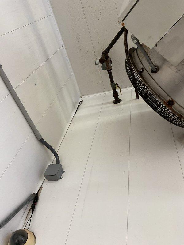 Conducted site assessment for proposed radiant tube heater installation. Evaluated existing mechanical room infrastructure, including copper plumbing connections, ventilation components, and electrical supply. Documented current ceiling mounting conditions to determine optimal placement for new radiant heating system.