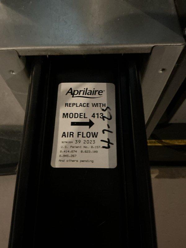 Performed comprehensive furnace maintenance service per customer's maintenance plan renewal. Inspected Aprilaire humidifier (Model 413) and condensate pump during the visit as requested, ensuring proper operation of both components. Documented system condition with photographs for service records.
