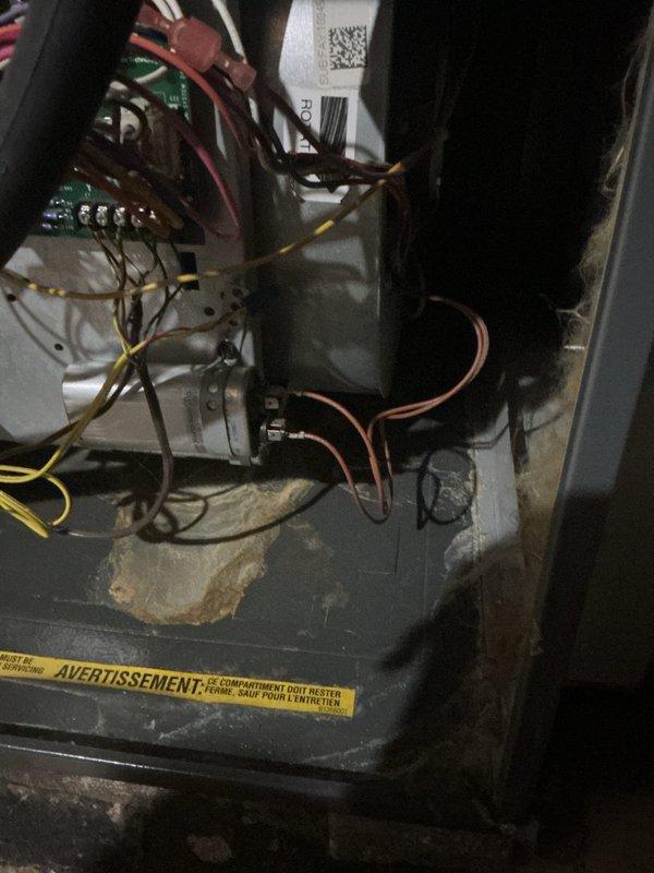 Performed scheduled furnace tune-up service, inspecting internal components including circuit board connections and wiring integrity. Examined gas valve assembly and verified proper operation of all control functions. All electrical connections were checked and confirmed secure with no signs of wear or damage observed on the refrigerant lines.