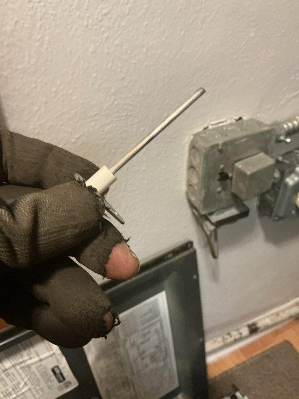 Responded to customer complaint of furnace short-cycling with immediate shutoff and restart. Inspection revealed thermostat communication issues despite customer's recent thermostat replacement. Performed diagnostic testing with temperature probe and examined air filter condition, which showed accumulated dust affecting system efficiency.