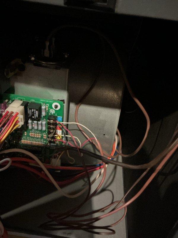 Performed scheduled heating maintenance service that had been previously rescheduled. Conducted diagnostic testing on HVAC system using calibrated measurement tool (reading 91.7) and inspected ductwork connections. Examined circuit board components and verified proper connection of wiring harness to ensure optimal heating system operation.